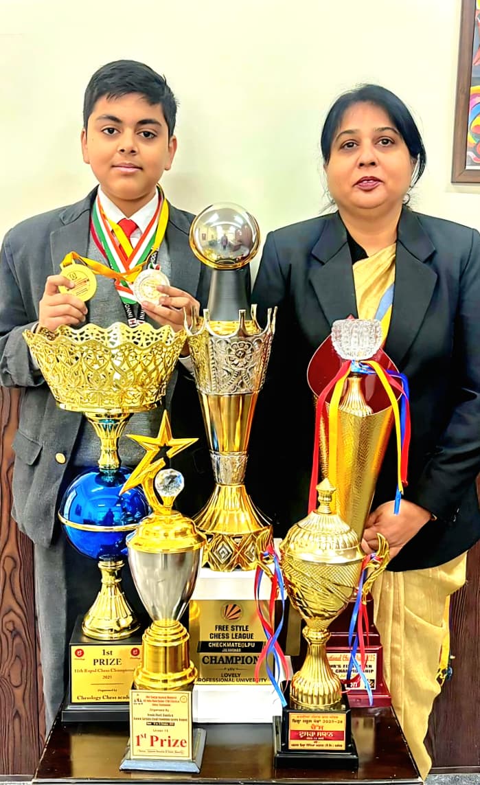 शतरंज में जालंधर छावनी के श्रेयांश जैन की उल्लेखनीय उपलब्धि